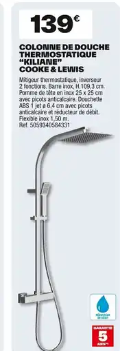 Brico Dépôt Colonne de douche thermostatique offre