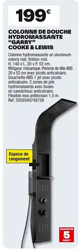 Brico Dépôt Colonne de douche hydromassante offre