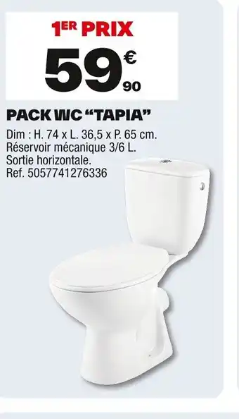 Brico Dépôt Pack wc tapia offre
