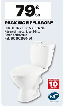 Brico Dépôt Pack wc nf lagon offre