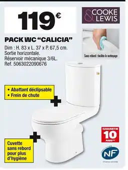 Brico Dépôt Pack wc calicia offre