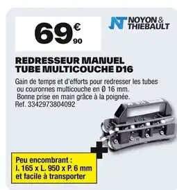 Brico Dépôt Redresseur manuel tube multicouche d16 offre