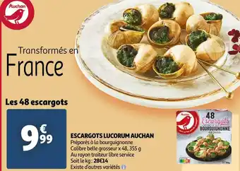 Auchan Auchan escargots lucorum offre
