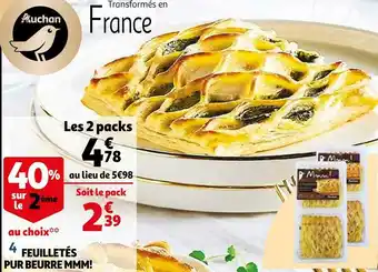 Auchan Mmm! feuilletés pur beurre offre