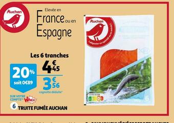 Auchan Auchan truite fumée offre