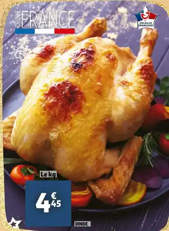 Auchan Dinde fermière de lyré ou loué offre