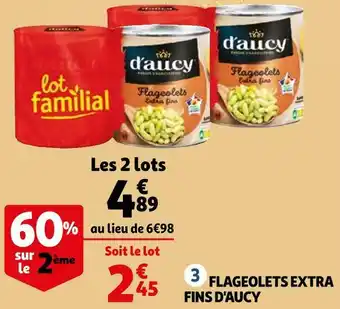 Auchan D'aucy flageolets extra fins offre