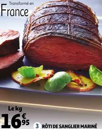 Auchan Rôti de sanglier mariné offre