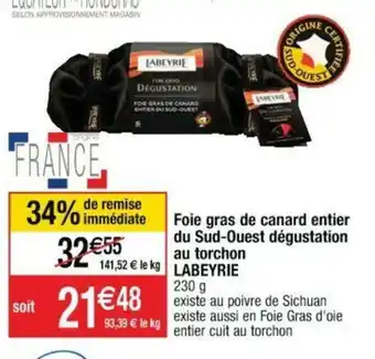 Cora x Carrefour Foie Gras de Canard Entier offre