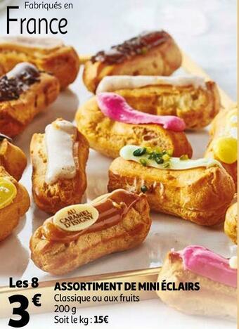 Auchan Assortiment de mini éclairs offre