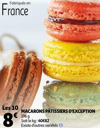Auchan Macarons pâtissiers d'exception offre