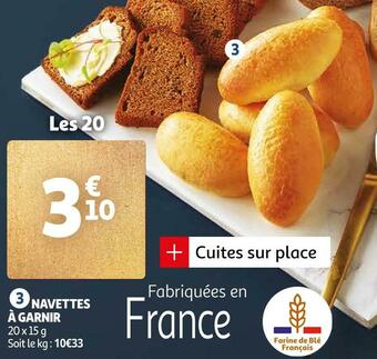 Auchan Navettes à garnir offre