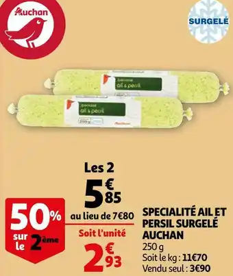 Auchan Auchan specialité ail et persil surgelé offre