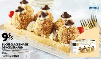 Auchan Erhard bûche glacée magie de noël offre