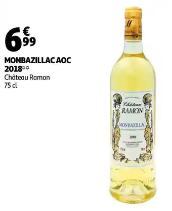 Auchan Château roc de ramon monbazillac aoc 2018 offre