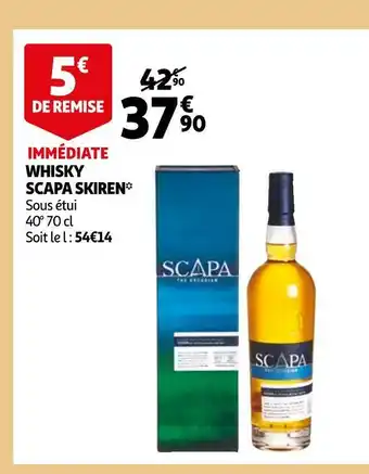 Auchan Scapa skiren whisky offre
