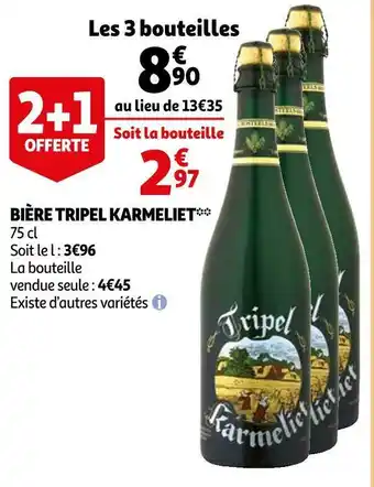Auchan Karmeliet bière tripel karmeliet offre