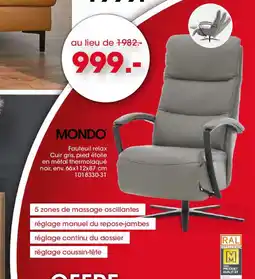 Möbel Martin MONDO Fauteuil relax offre