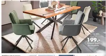 Möbel Martin Chaise avec accoudoirs offre