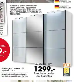 Möbel Martin Armoire à portes coulissantes offre