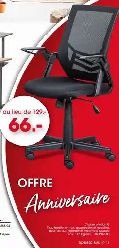Möbel Martin Chaise pivotante offre