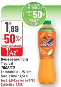 G20 TROPICO Boisson aux fruits Tropical offre