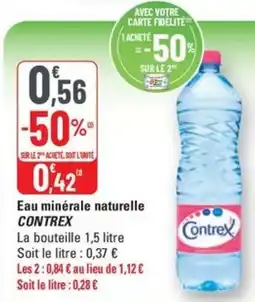 G20 CONTREX Eau minérale naturelle offre