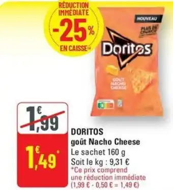 G20 DORITOS goût Nacho Cheese offre