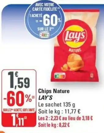 G20 LAY'S Chips Nature offre