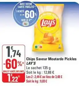 G20 LAY'S Chips Saveur Moutarde Pickles offre
