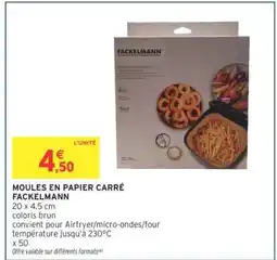 Intermarché MOULES EN PAPIER CARRÉ FACKELMANN offre