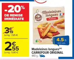 Carrefour Madeleines Longues Carrefour Original offre