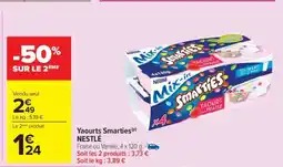 Carrefour Yaourts Smarties NESTLÉ offre