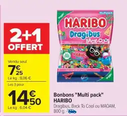 Carrefour Bonbons Multi pack HARIBO offre