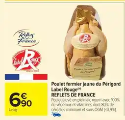 Carrefour Poulet fermier jaune du Périgord Label Rouge offre