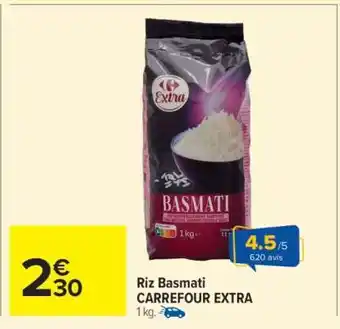 Carrefour Riz Basmati CARREFOUR EXTRA offre