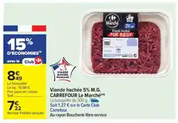 Carrefour Viande hachée 5% M.G. CARREFOUR Le Marché offre