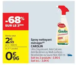 Carrefour Spray nettoyant ménager CAROLIN offre