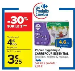 Carrefour Papier hygiénique CARREFOUR ESSENTIAL offre