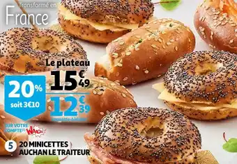 Auchan Auchan 20 minicettes offre