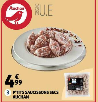 Auchan Auchan p'tits saucissons secs offre