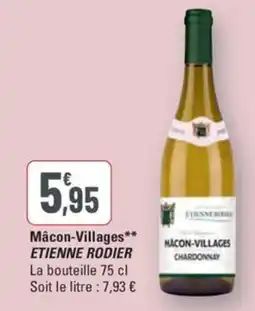 G20 ETIENNE RODIER Mâcon-Villages offre