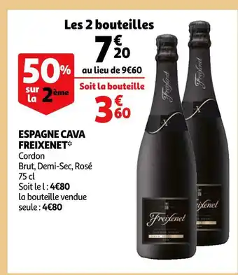 Auchan Freixenet espagne cava offre