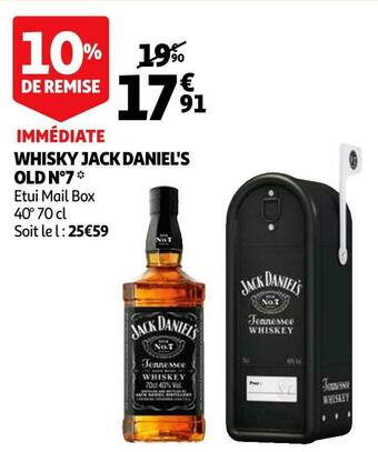 Auchan Jack daniel's whisky old n°7 offre