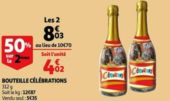 Auchan Bouteille célébrations offre