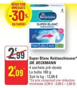 G20 DR. BECKMANN Super Blanc Reblanchisseur offre