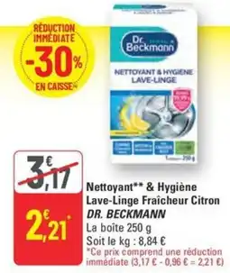 G20 DR. BECKMANN Nettoyant & Hygiène Lave-Linge Fraîcheur Citron offre