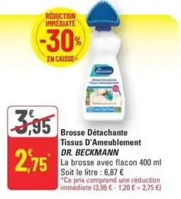 G20 DR. BECKMANN Brosse Détachante Tissus D'Ameublement offre