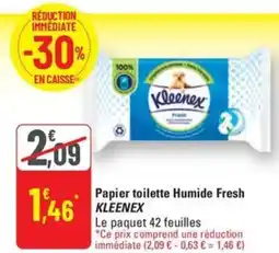 G20 KLEENEX Papier toilette Humide Fresh offre