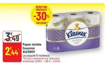 G20 KLEENEX Papier toilette Coussiné offre